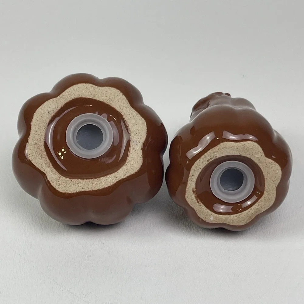 Pumpkin Squash Salt Pepper Shakers Orange Autumn Fall Halloween Thanksgiving